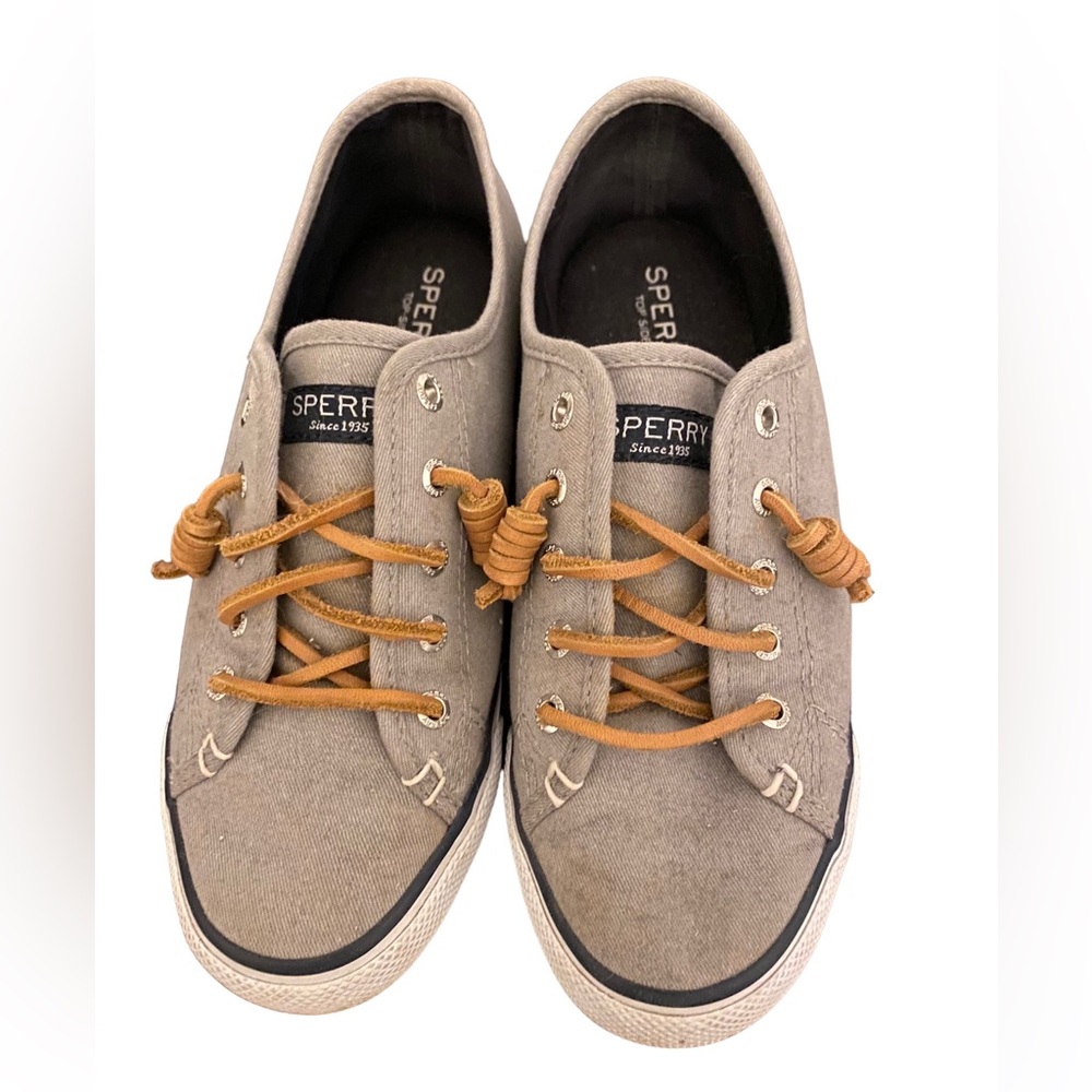 Sperry lace up slip on sneakers